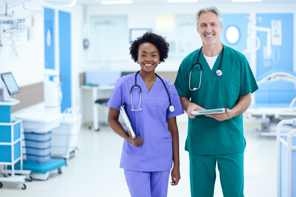 Diverse healthcare team