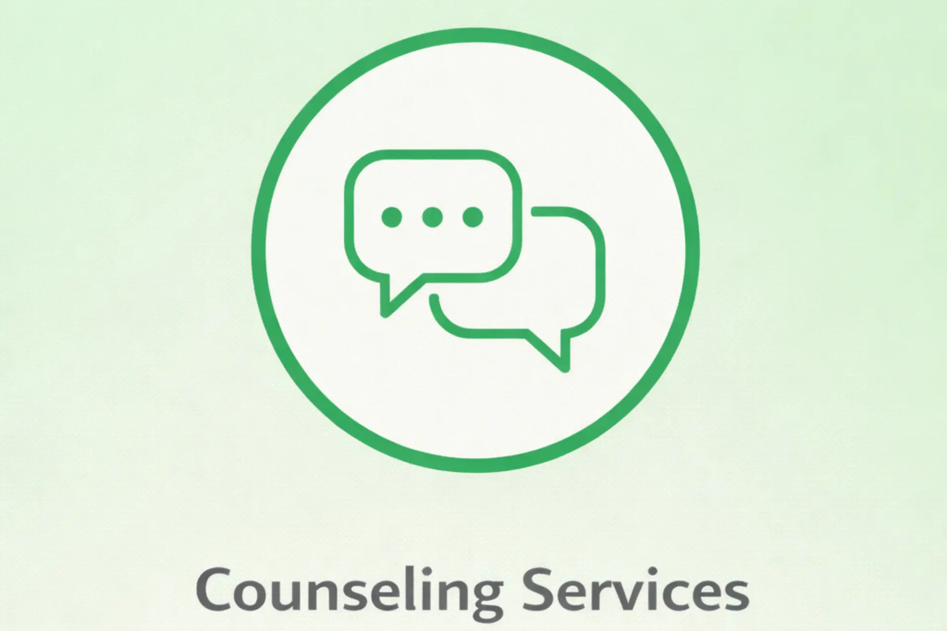Counseling Services icon - Individual and group therapy for addiction recovery