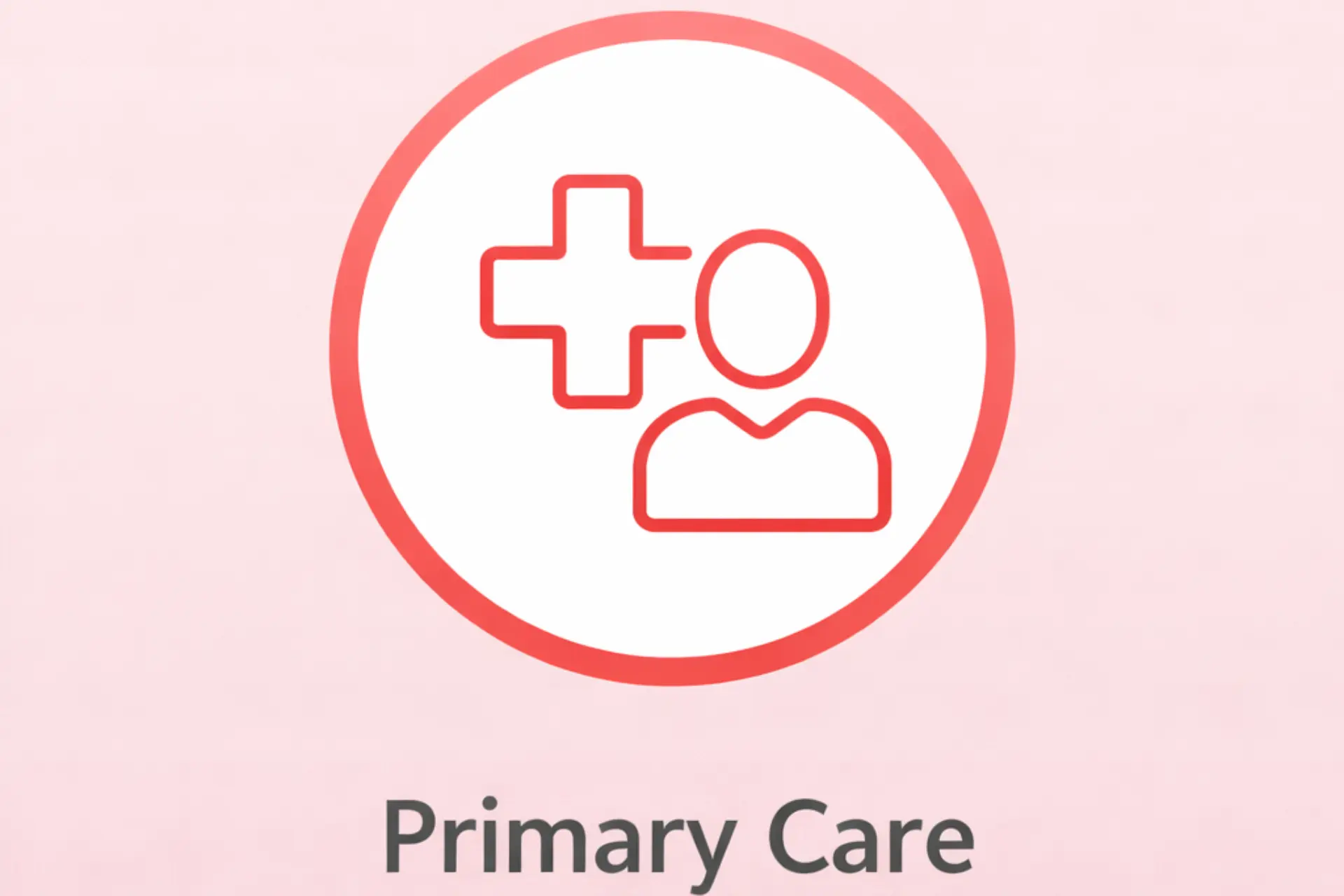 Primary Care service icon - Integrated medical healthcare services for overall wellness