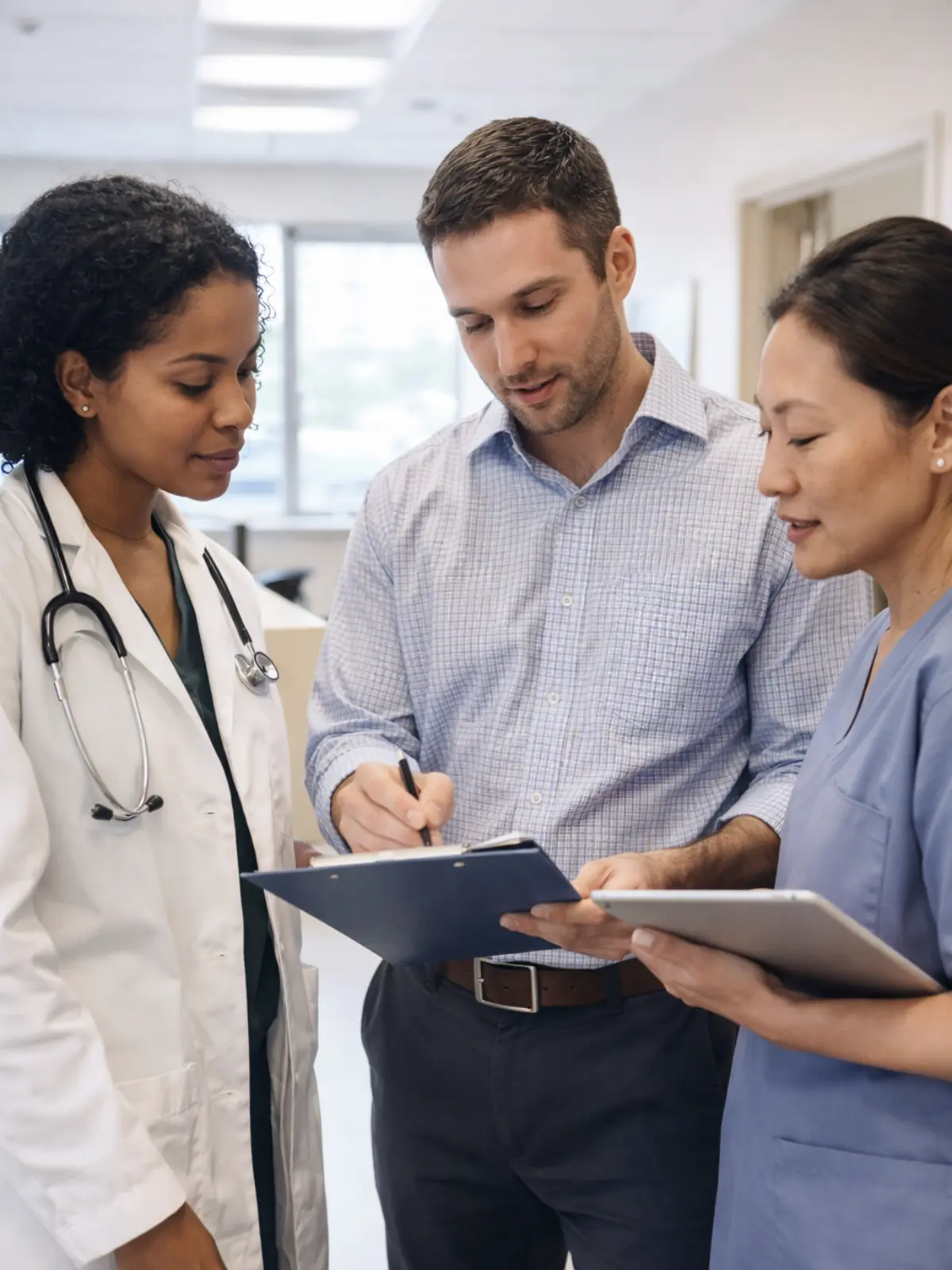 Multidisciplinary care team at Serenity Rehabilitation Center in Pontiac offering methadone, suboxone, Vivitrol, psychiatry, counseling, and case management for opioid addiction treatment.
